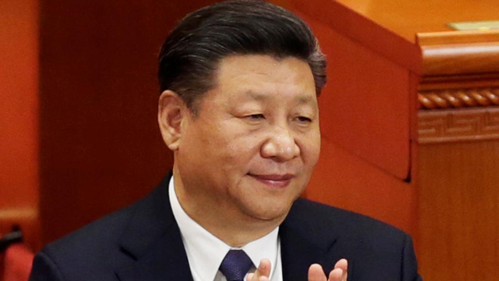 Xi Jinping, durante la votación.