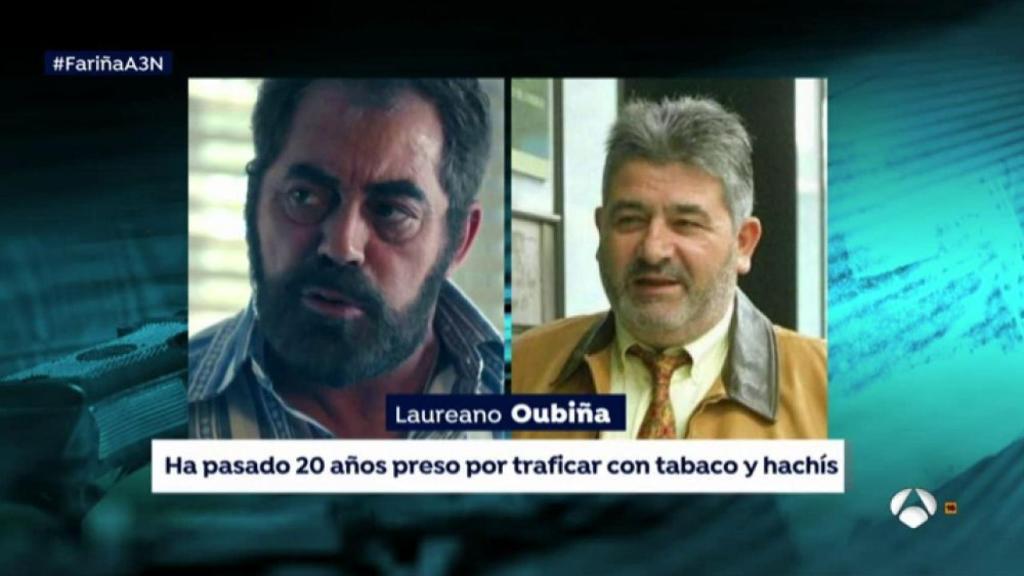 Laureano Oubiña y el actor que le interpreta.