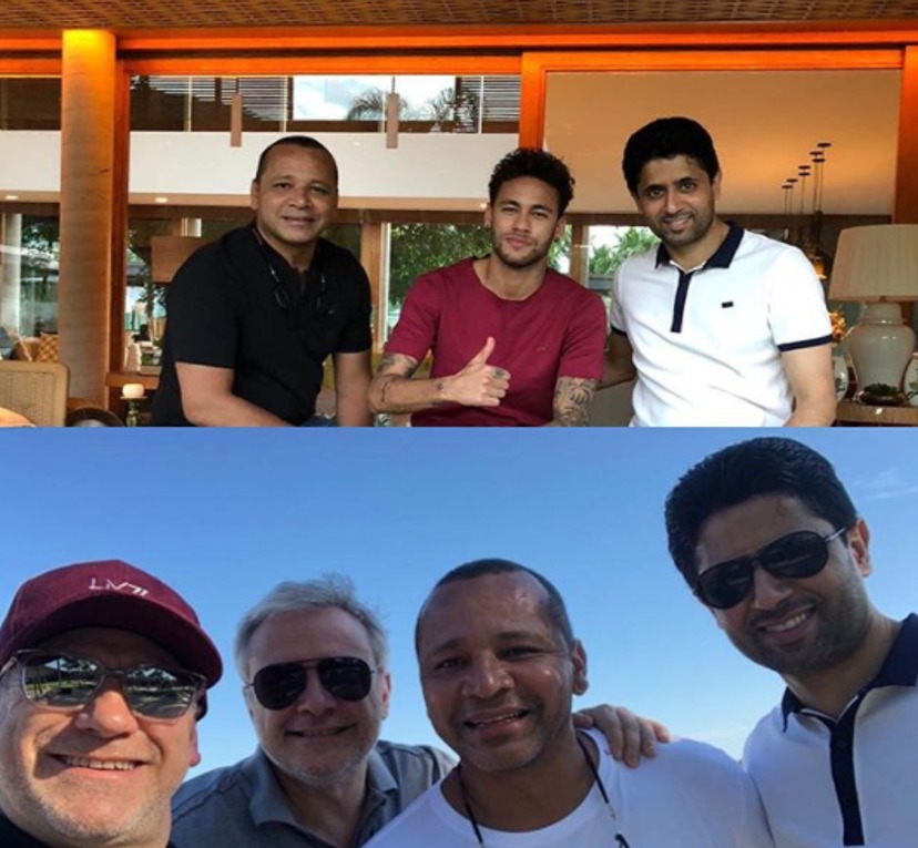 Al-Khelaifi ya está con los Neymar en Brasil para hablar sobre el futuro