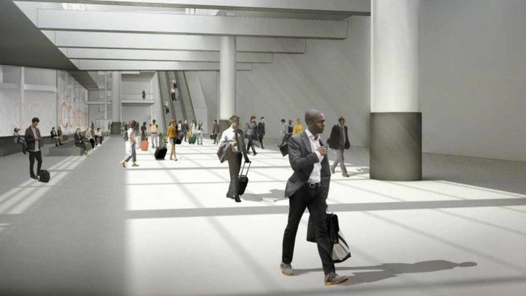 Interior de la nueva ampliación de Atocha.