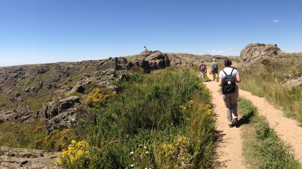 La Quebrada del Condorito es una zona ideal para hacer trekking.
