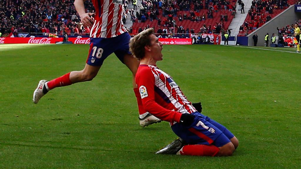 Griezmann celebra un gol.