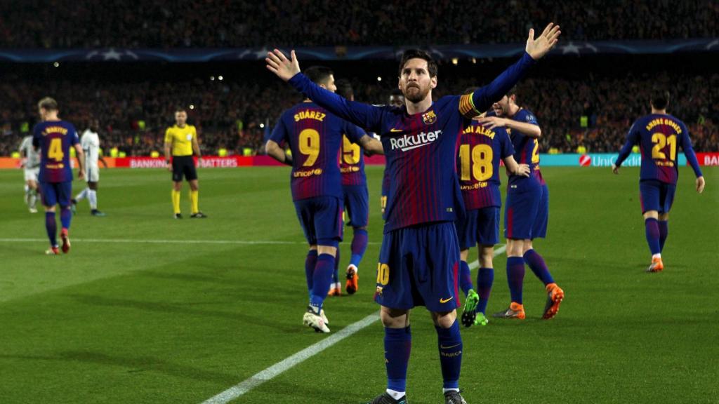 El Camp Nou se rindió a Messi.