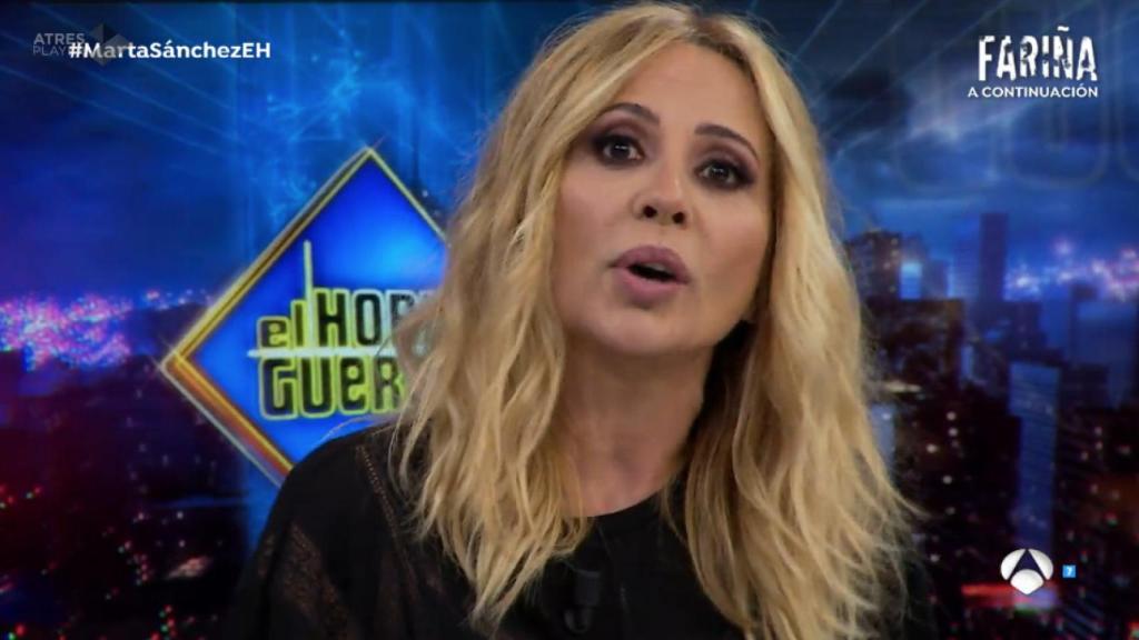 Marta Sánchez responde al metepatas Jordi Évole en 'El hormiguero'