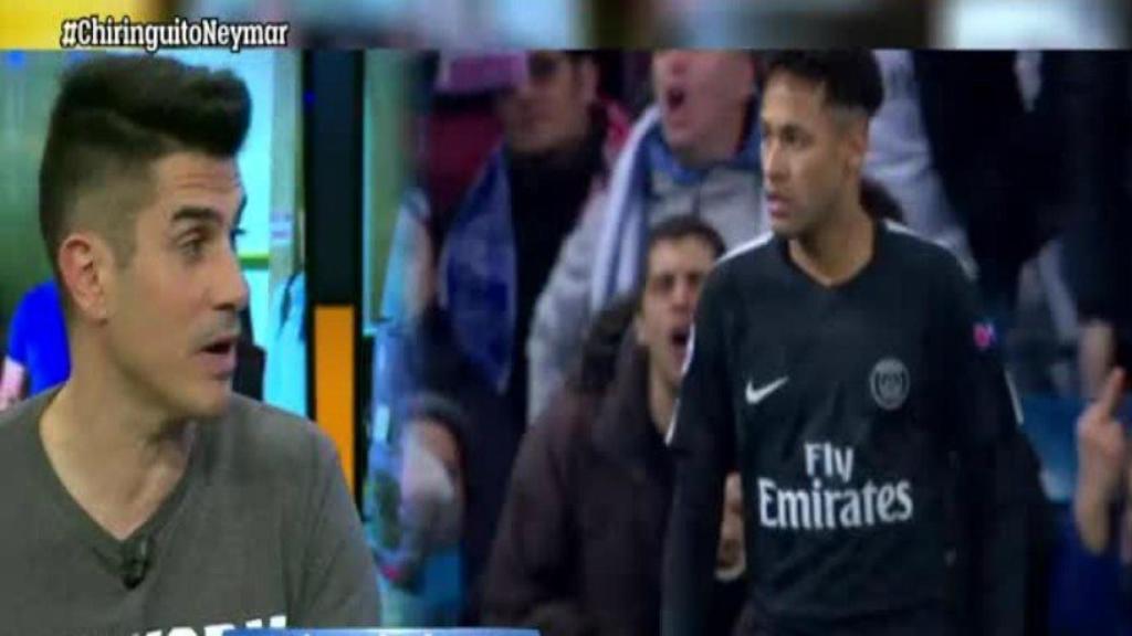 Álvaro Benito, en El Chiringuito. Foto: Twitter (@elchiringuitotv)