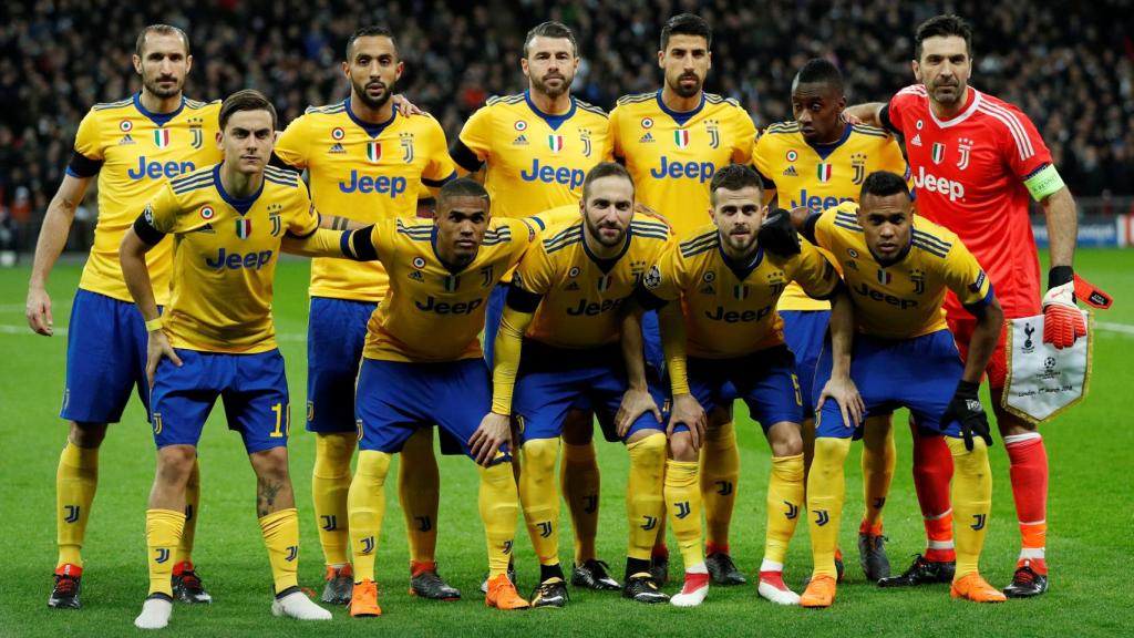 Alineación de la Juventus antes de su último partido de Champions.