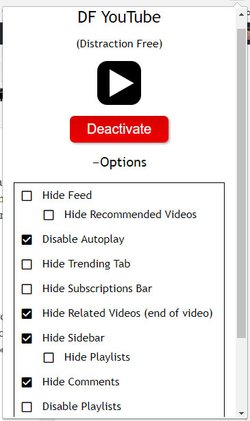 distraction free youtube eliminar distracciones youtube