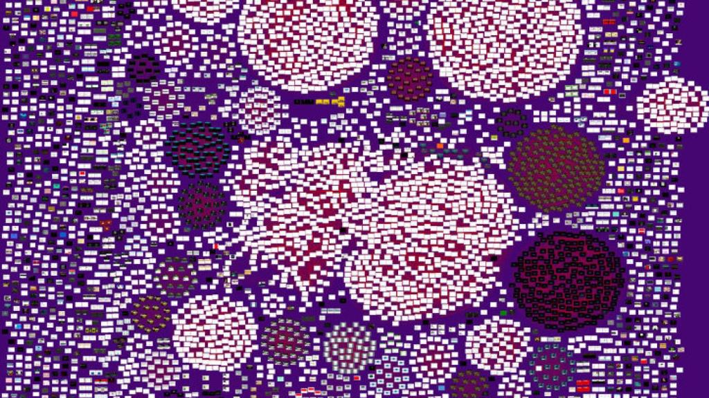 Mapa de la Dark Web y la relación entre sus dominios