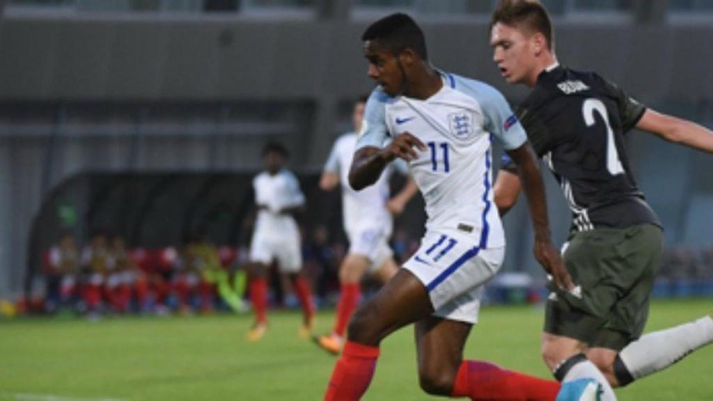 Ryan Sessegnon con la Sub19 de Inglaterra. Foto: fulhamfc.com
