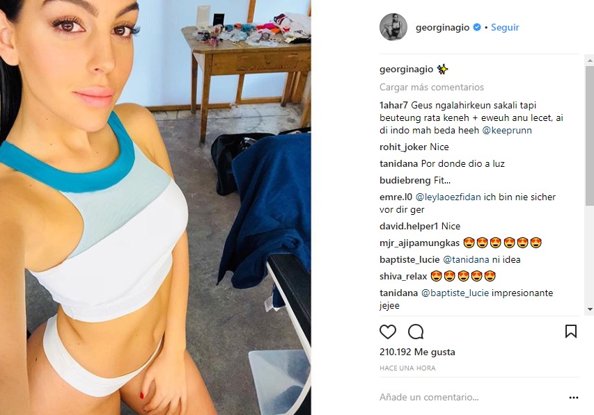 Georgina Rodríguez publica su foto más sexy y sube la temperatura de las redes