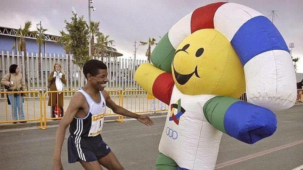 Patricia encarnó en el verano de 2005 a la mascota de los Juegos del Mediterráneo en Almería