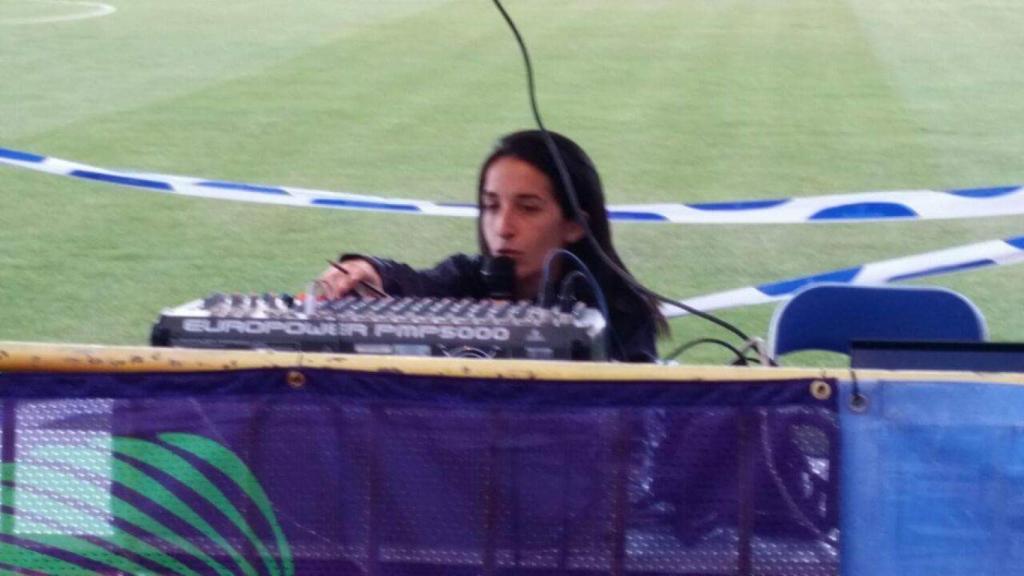 Patricia era speaker en carreras populares