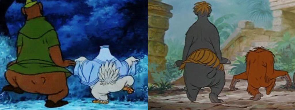 Fotogramas de Robin Hood y El libro de la selva.