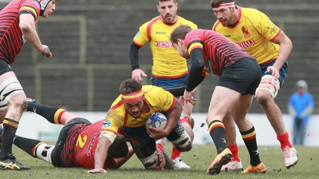 Beñat Auzqui, en el partido contra Alemania.