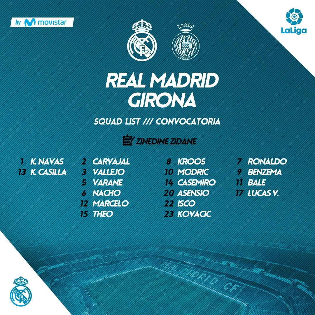 Ramos, baja ante el Girona con la vuelta de Vallejo