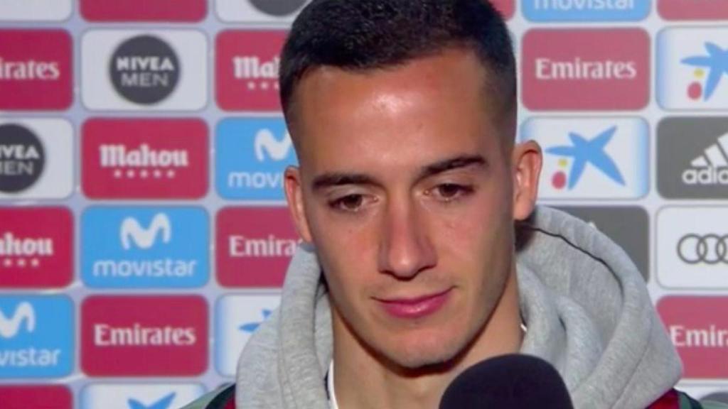 Lucas Vázquez en zona mixta