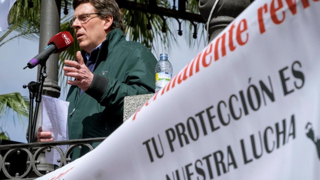 Juan Carlos Quer, durante uno de sus discursos en favor de la permanente revisable.