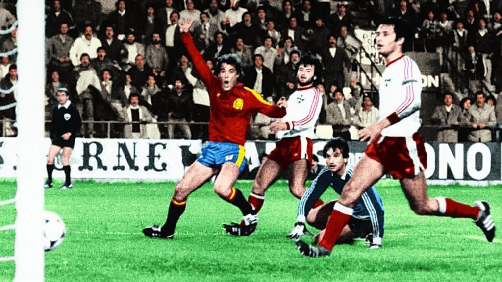 España y Malta de clasificación para la Eurocopa del 84.