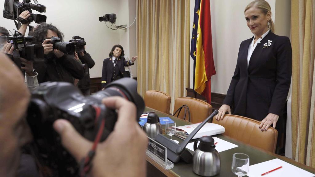 La presidenta de la Comunidad de Madrid, Cristina Cifuentes, este martes en el Congreso.