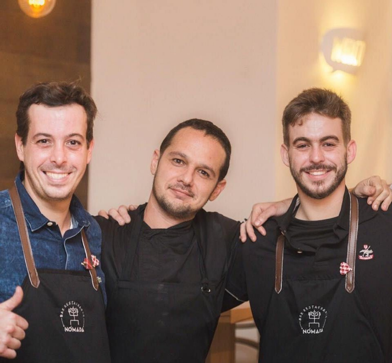 Walter Monteiro, Jorge Sardiña y Luis Monteiro