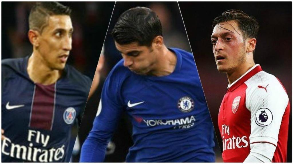 Di María, Morata y Özil