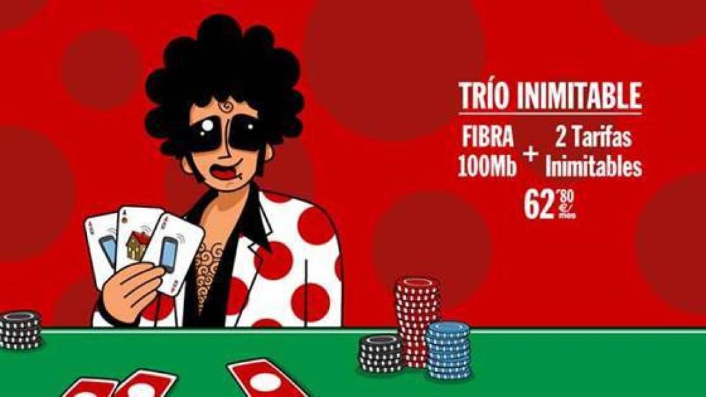 Imagen de una campaña publicitaria de Pepephone.