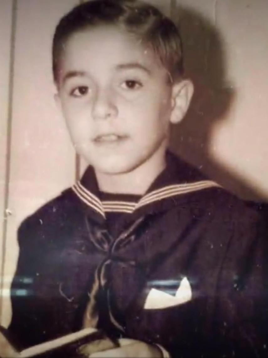 Xavier Sardà, el día de su comunión.