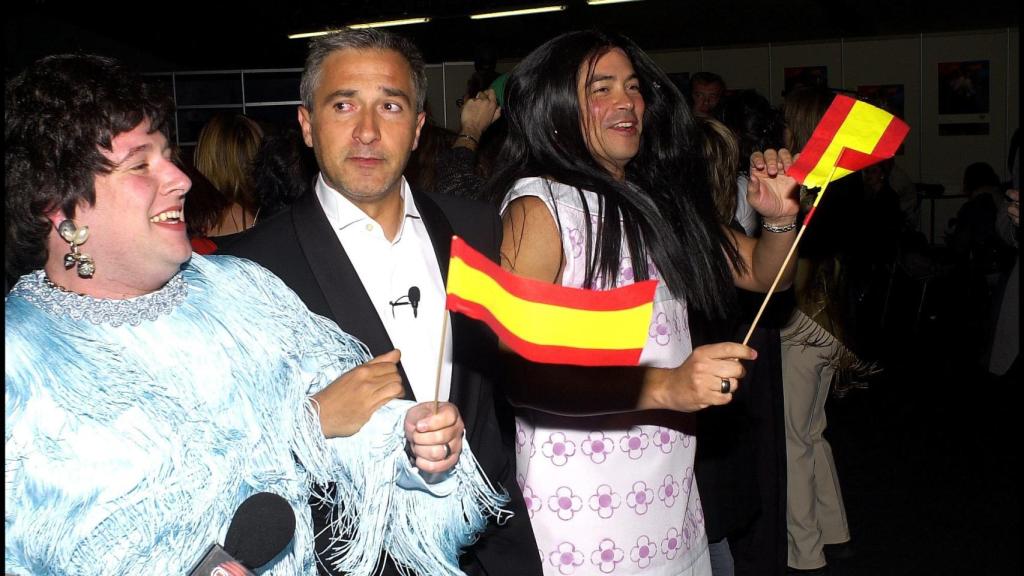 Sardà, con Latre e Izaguirre en los días marcianos.