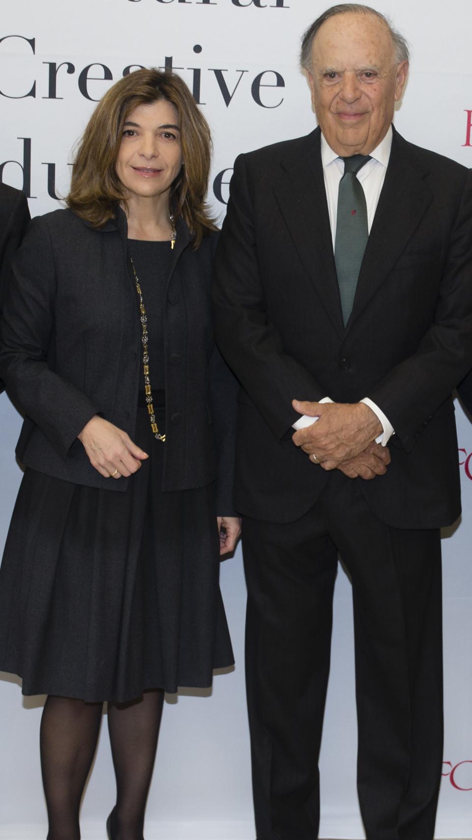 Xandra Falcó junto al marqués de Griñón.