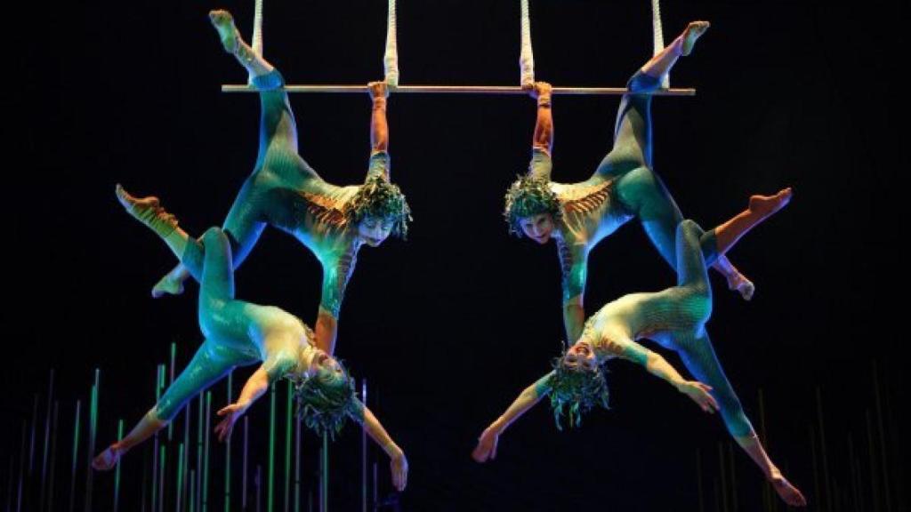 Acróbatas del Circo del Sol.