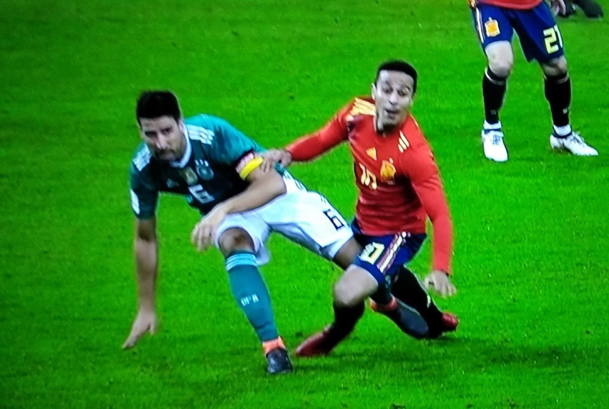 Khedira, en el momento de su lesión.