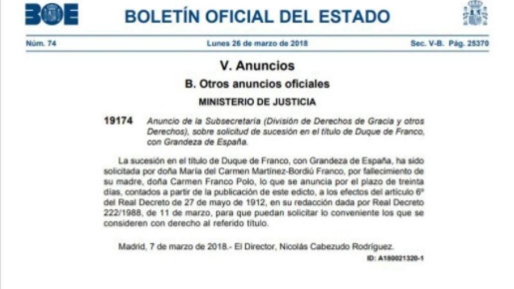 Documento oficial del BOE.