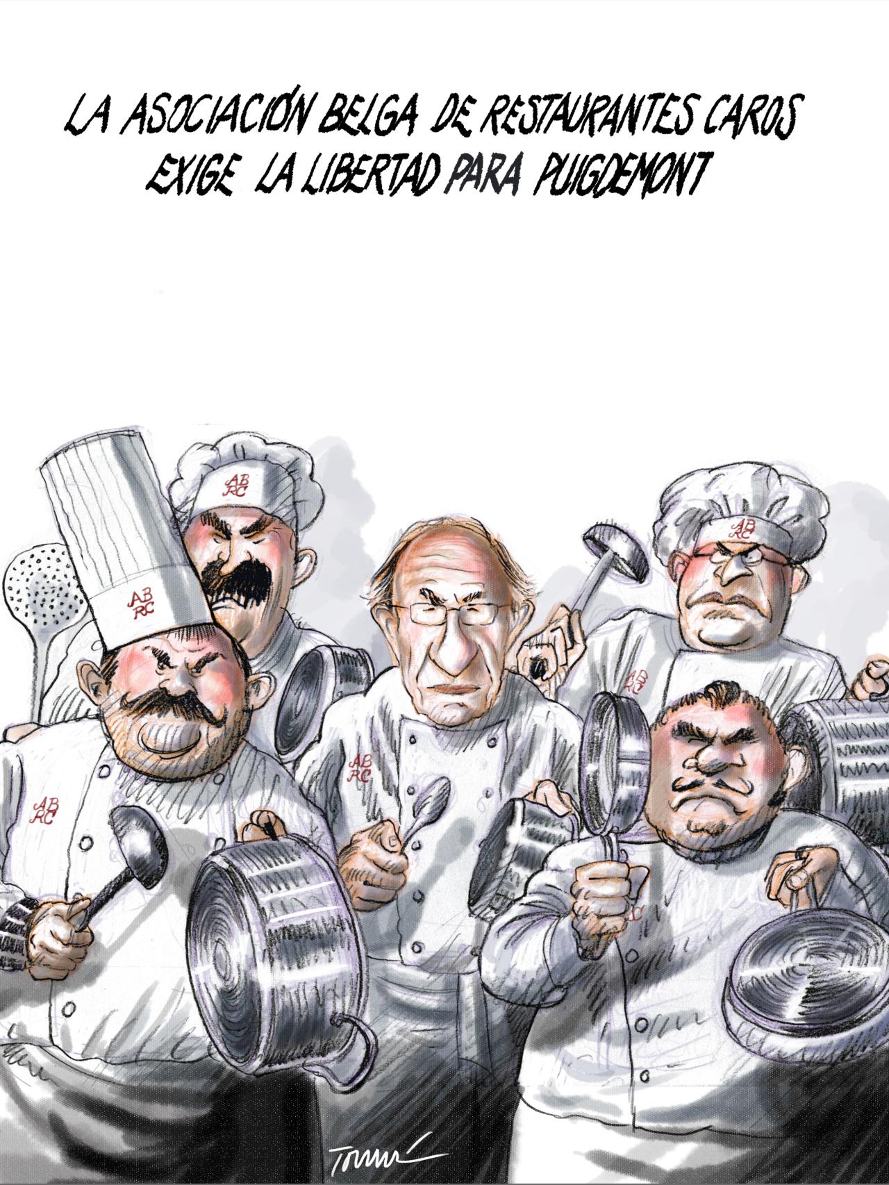Cacerolada belga por Puigdemont