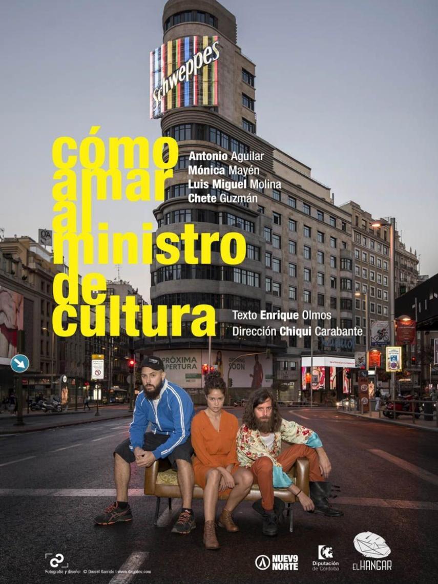 El cartel de la obra.