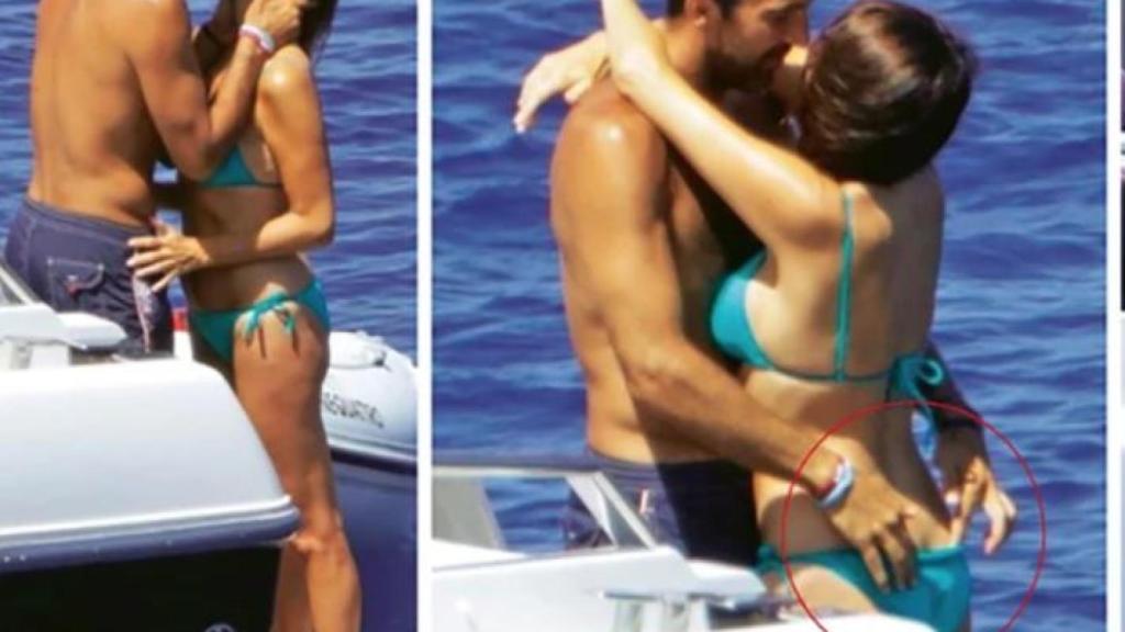 Buffon y su esposa Ilaria.