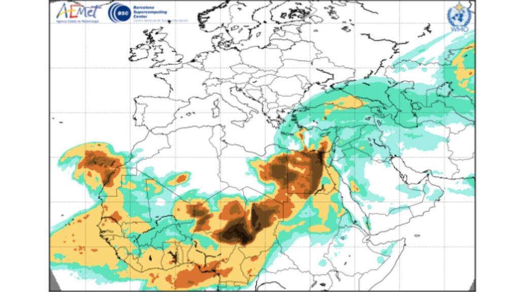 La máxima cobertura se producirá el miércoles por la tarde.