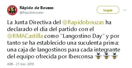 tweet rapido de bouzas