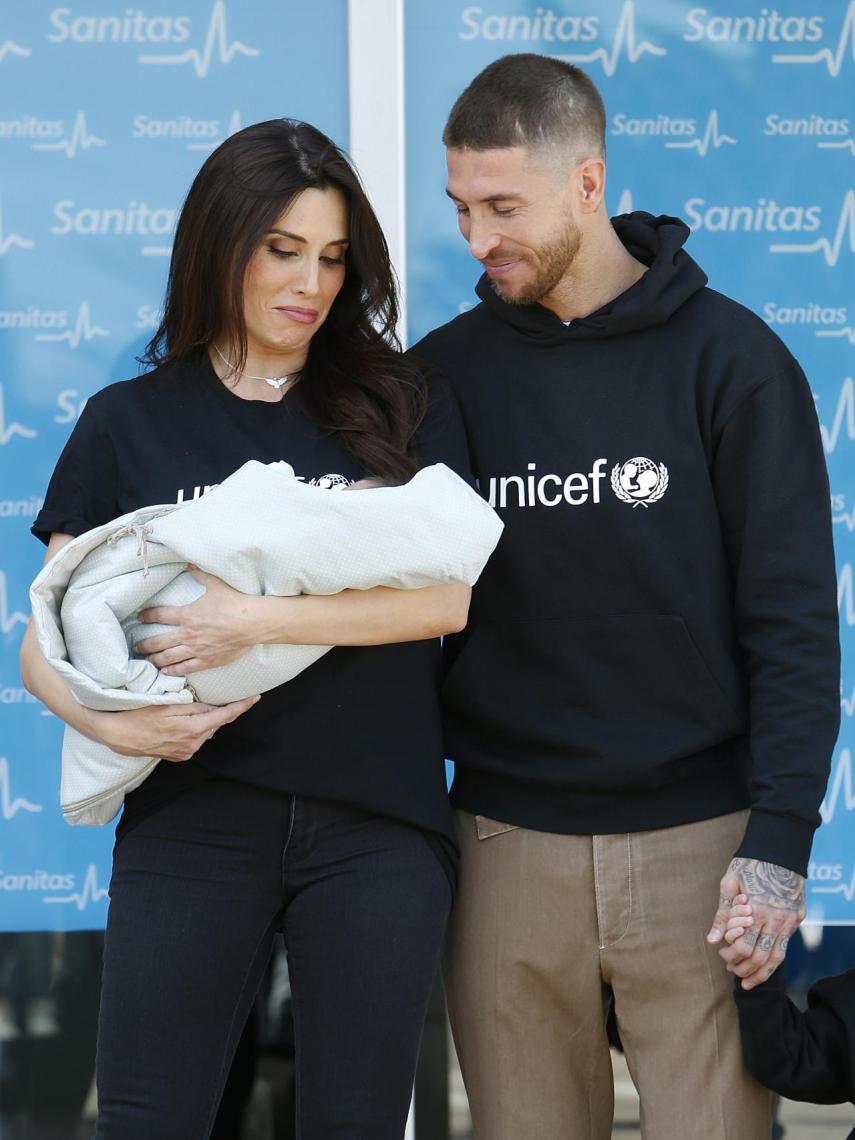 Pilar Rubio junto a Sergio Ramos.