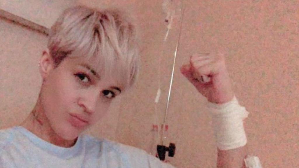 Ylena en el hospital.