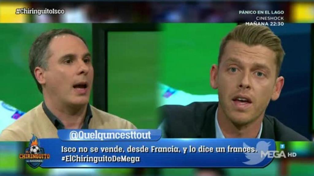 'Jota' Jordi habla de la situación de Isco en el Real Madrid. Foto: Twitter (@elchiringuitotv).
