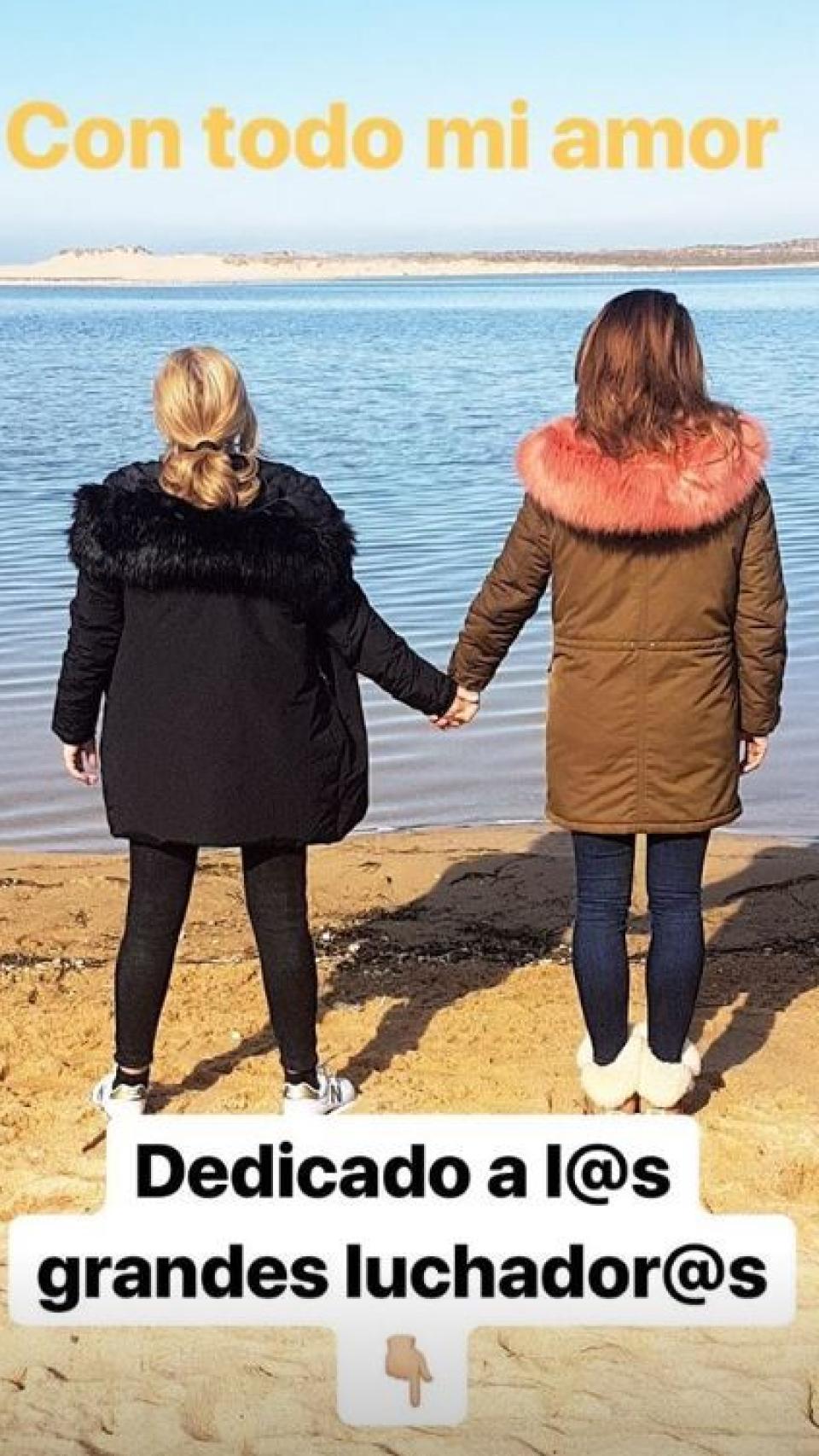 Nagore junto a su gran amiga.