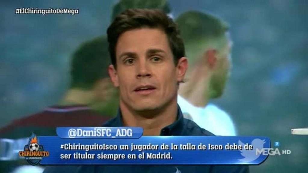 Edu Aguirre en El Chiringuito. Foto: Twitter (@elchiringuitotv)