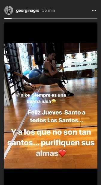 Georgina Rodríguez felicita el Jueves Santo con dardo incluido para sus haters