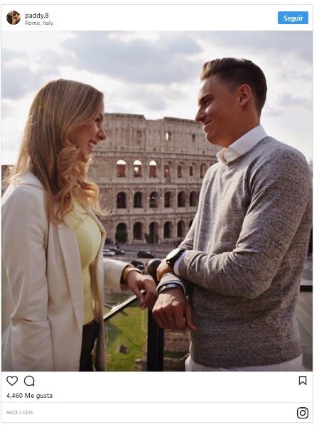 Marcos Llorente y su novia demuestran su amor con una romántica escapada a Roma