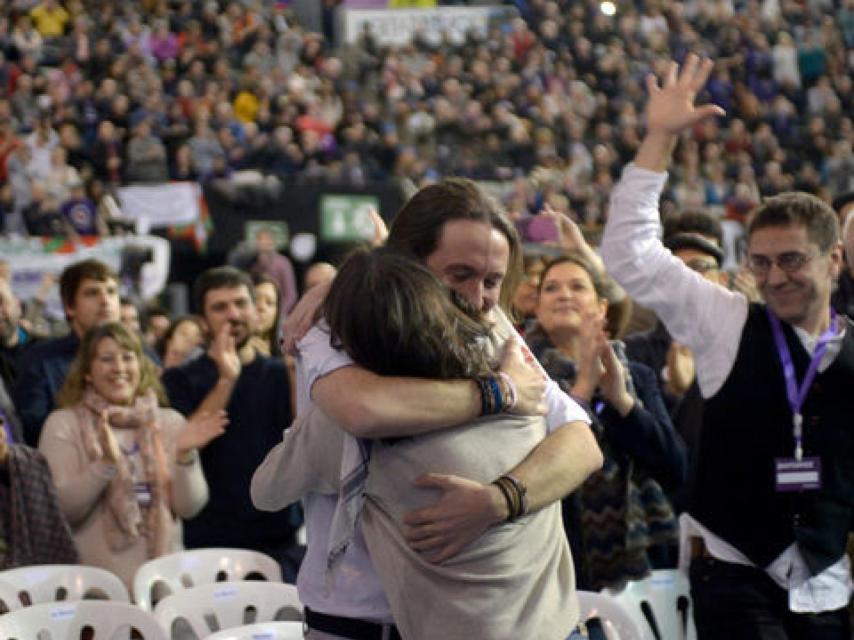 La pareja en Vistalegre II. GTRES.