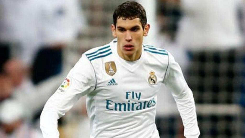 Vallejo, en un partido del Real Madrid. Foto: Twitter (@JesusVallejo)