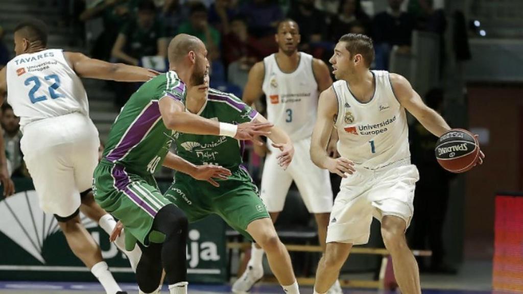 Causeur durante el encuentro ante Unicaja