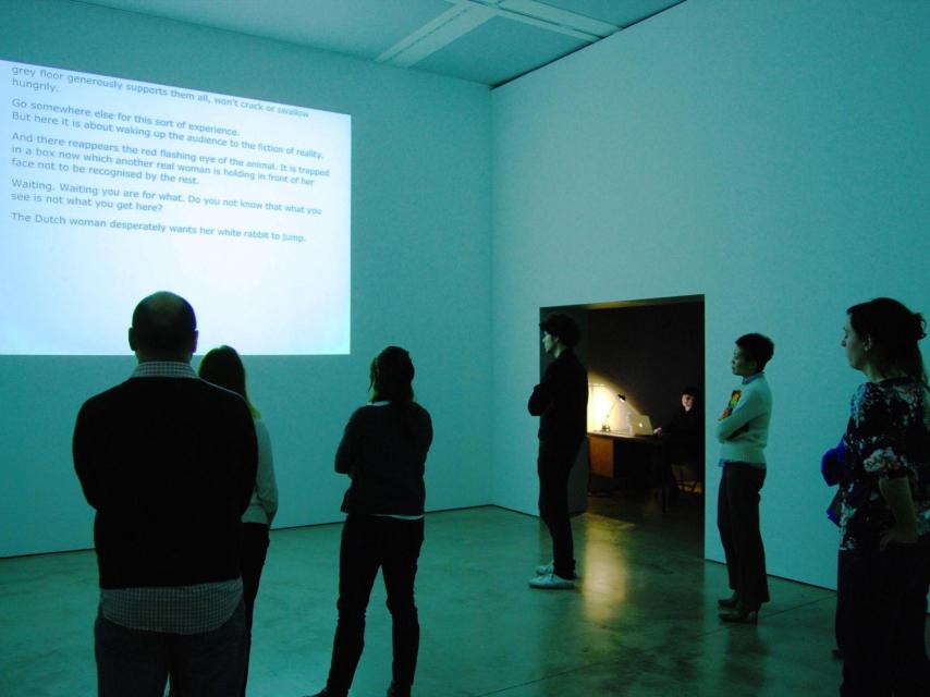 Instant Narrative (IN) (Narrativa instantánea [NI]), obra de Dora García en la colección.