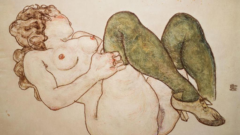 Una de las obras de Egon Schiele.