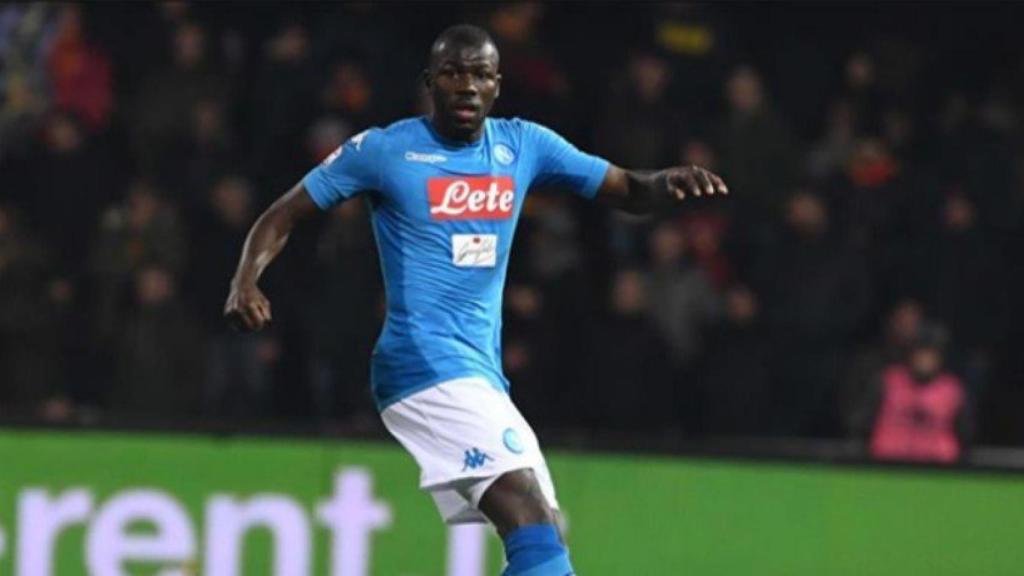 Koulibaly en un partido con el Nápoles. Foto: sscnapoli.it